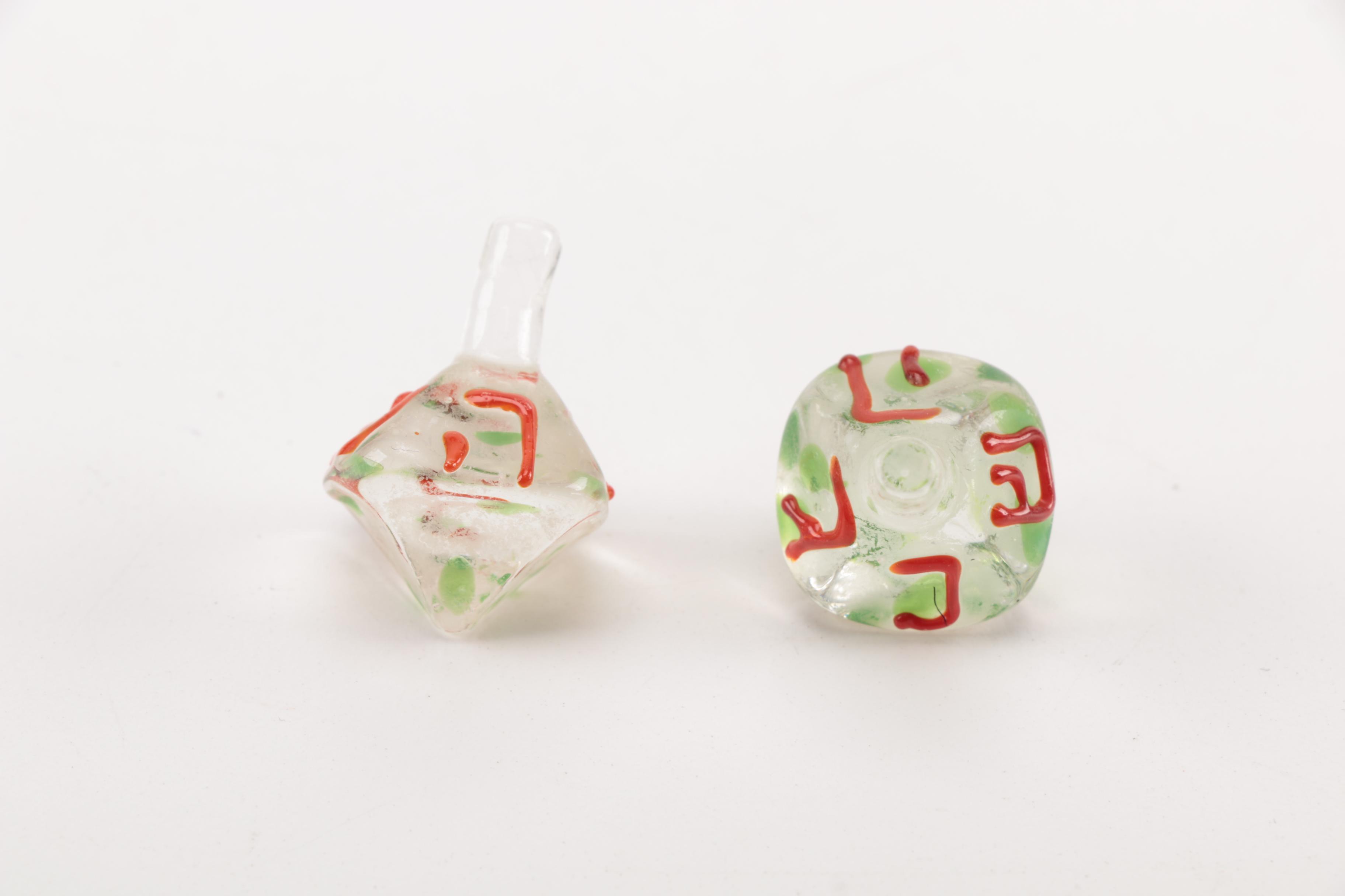 Decorative Glass, Ceramic and Metal Dreidels