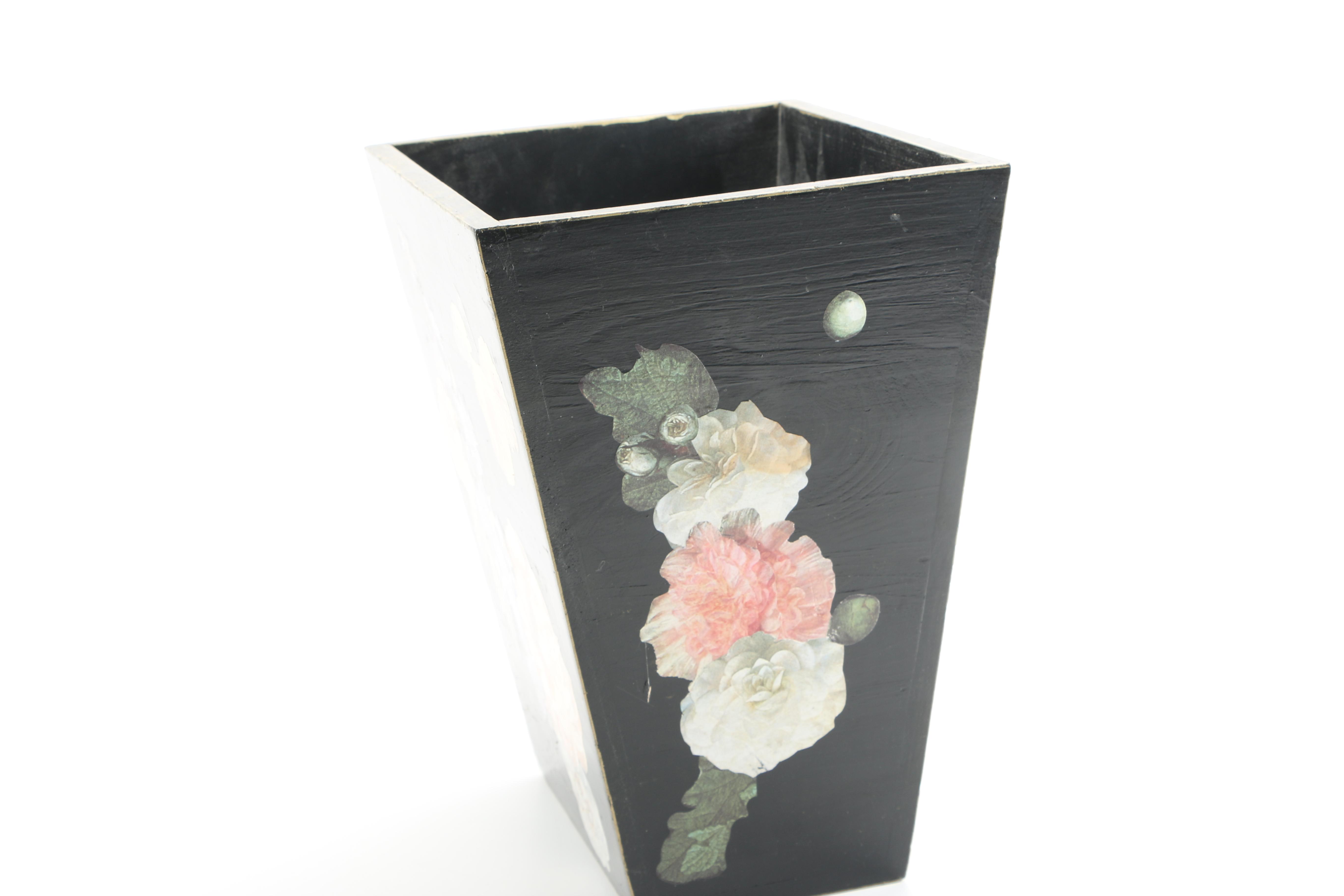 Pair of Decorative Wooden Bins Including The Essex Collection