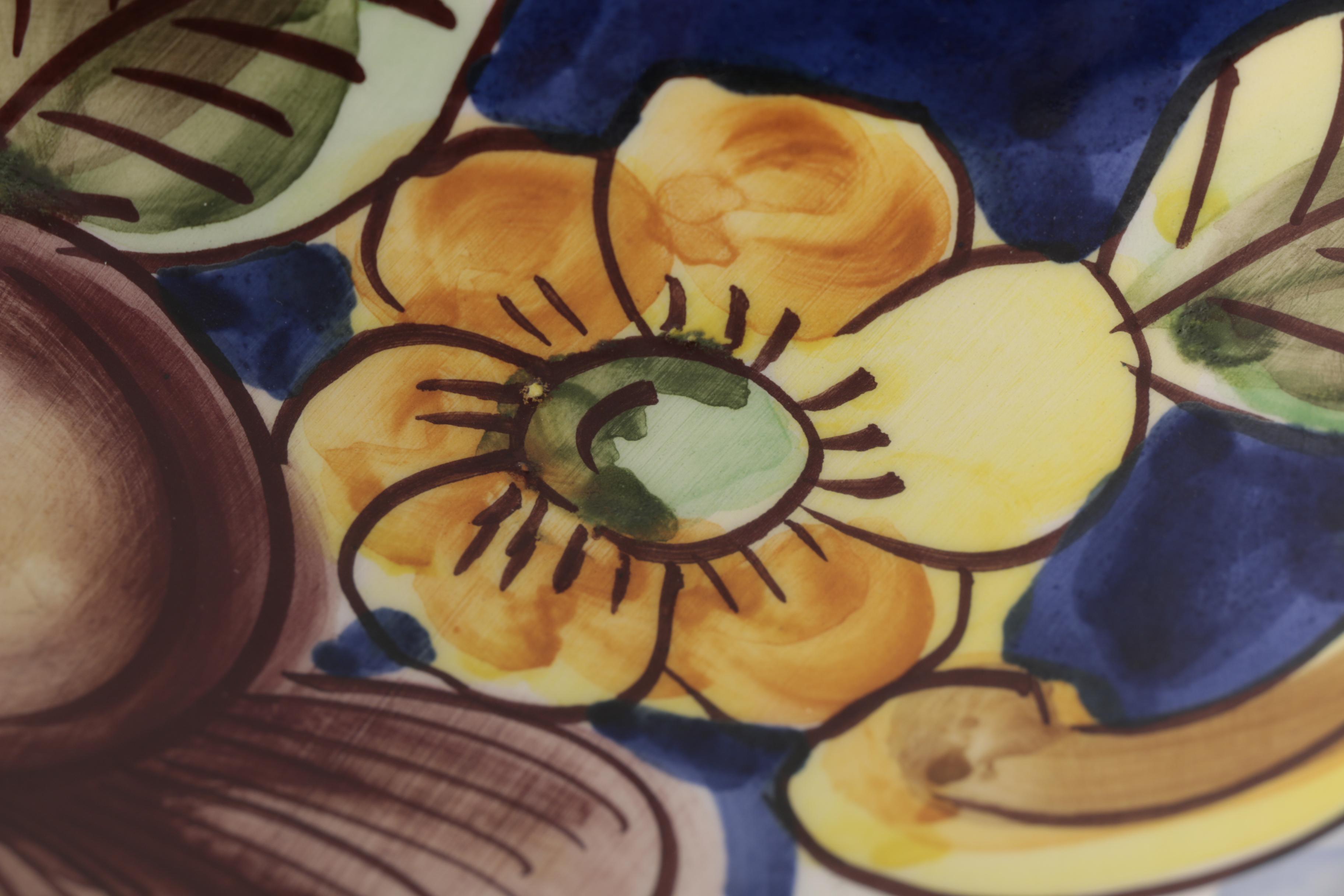 Catalina Alcaide Hand-Painted Spanish Urn