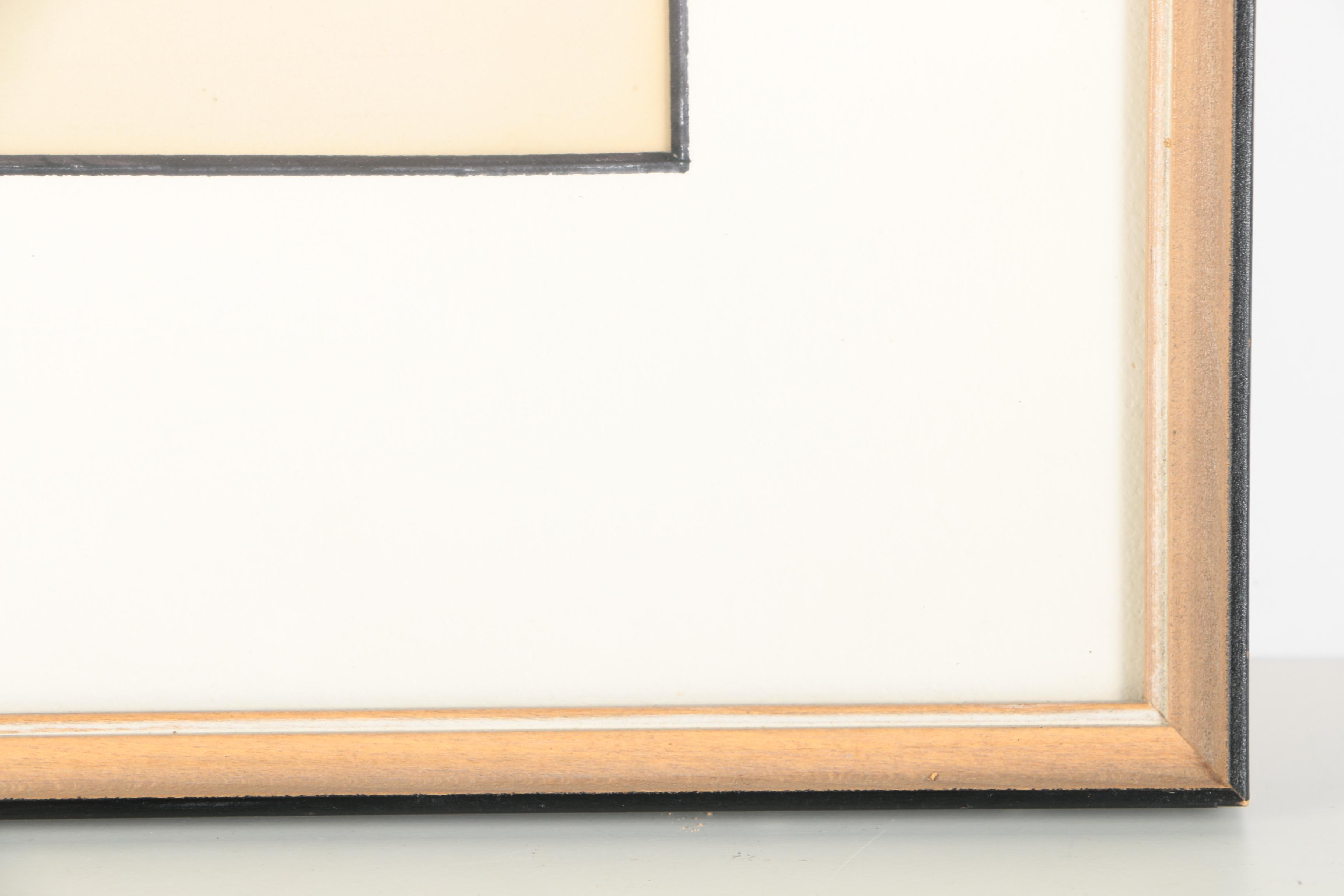 J.K. Ralston Signed Ink On Paper Drawing "Red Guide"