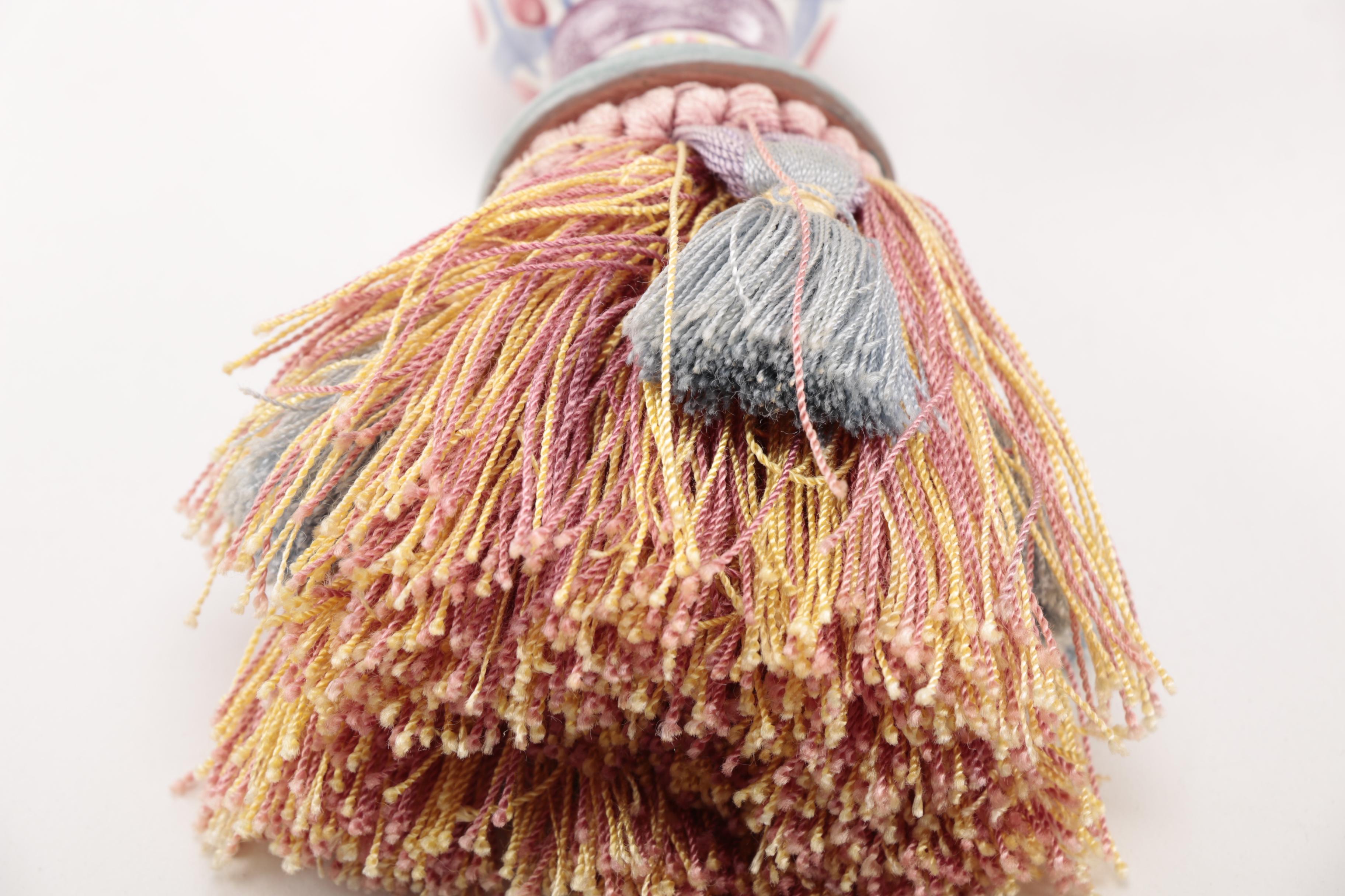 MacKenzie-Childs Hand-Painted Ceramic Tassels and Handles