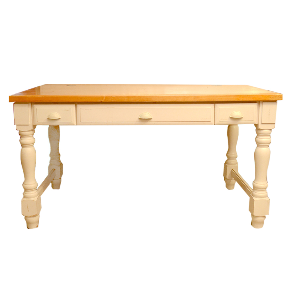 Martin Furniture Maple and Painted Wood Writing Desk