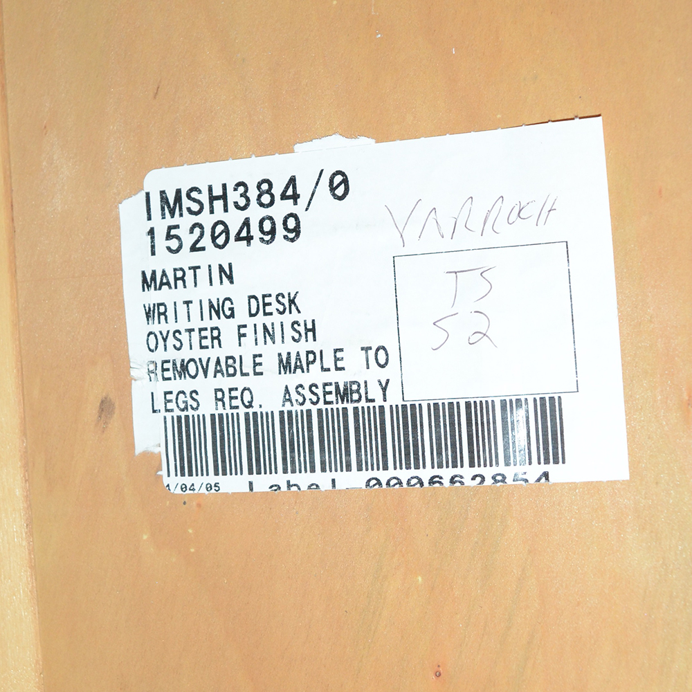 Martin Furniture Maple and Painted Wood Writing Desk