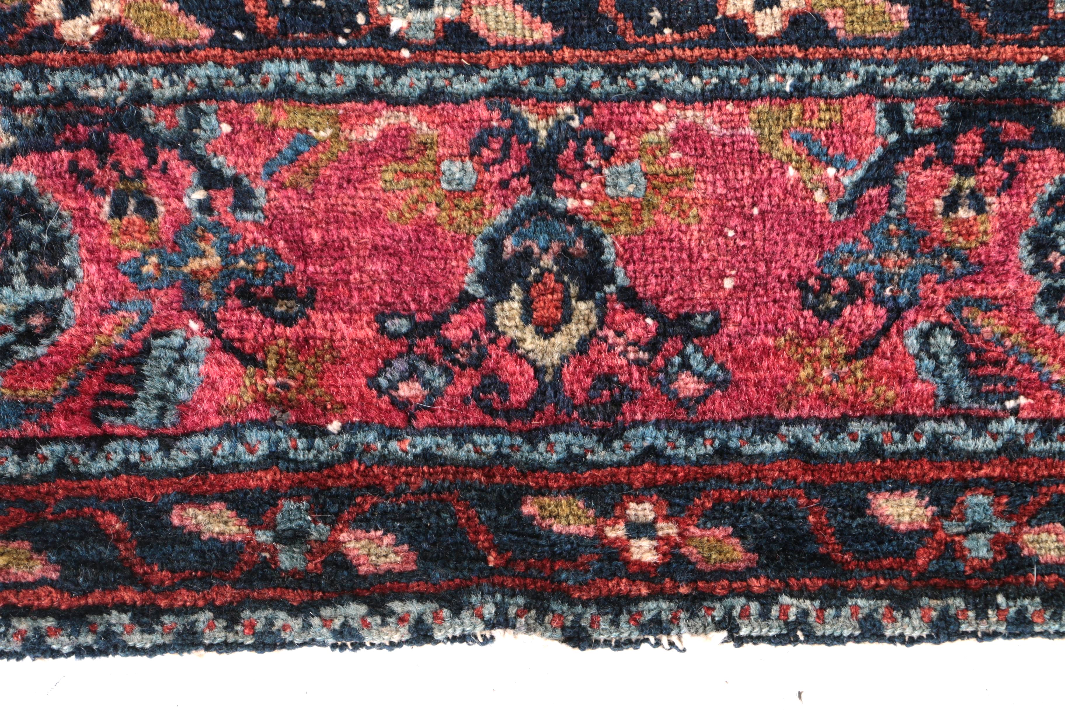 Semi-Antique Hand-Knotted Persian Arak Area Rug