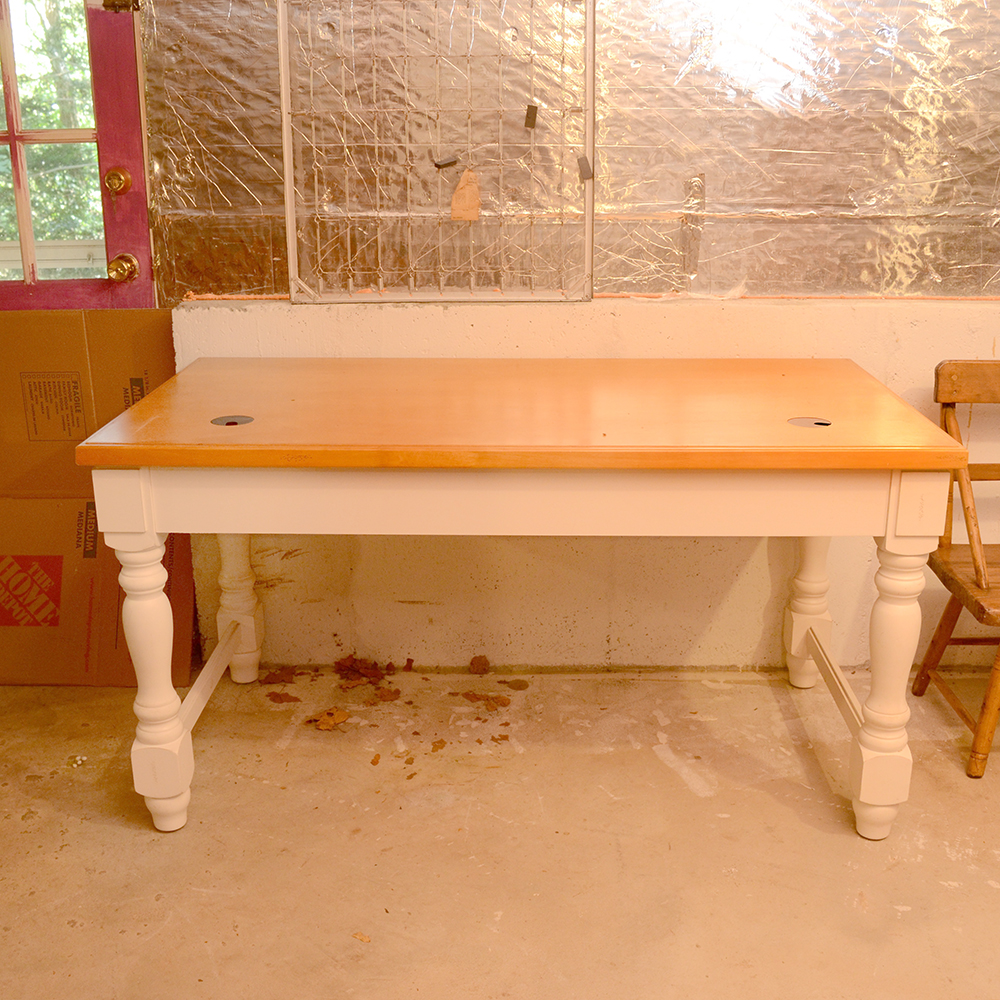 Martin Furniture Maple and Painted Wood Writing Desk