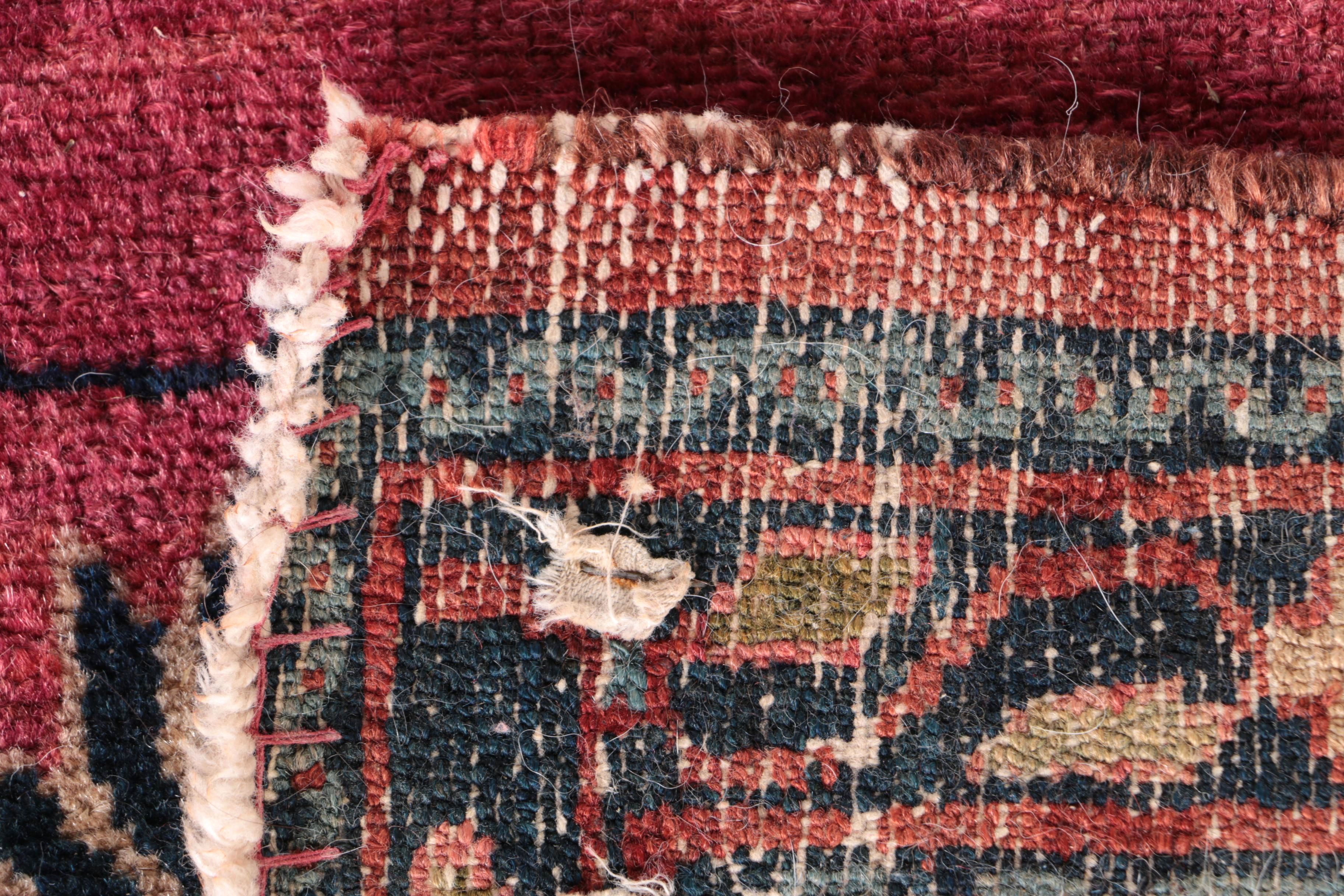 Semi-Antique Hand-Knotted Persian Arak Area Rug