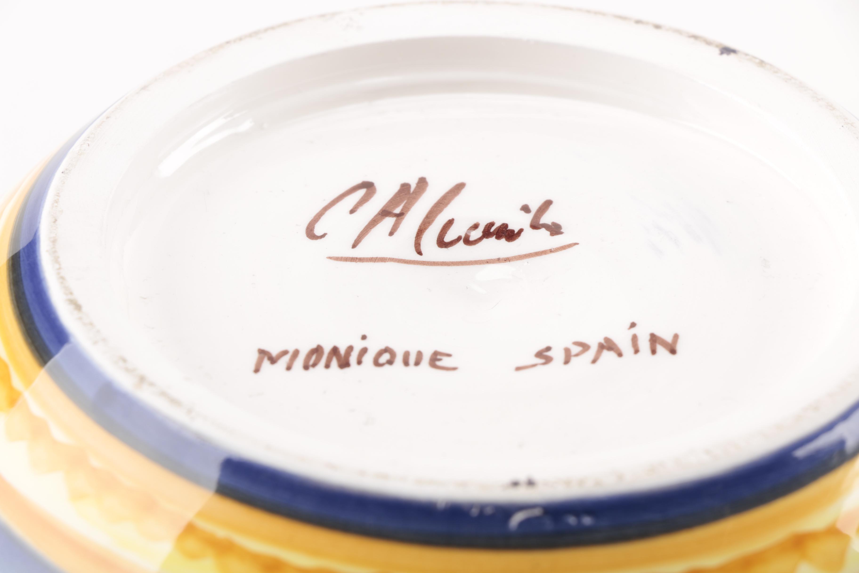 Catalina Alcaide Hand-Painted Spanish Jar