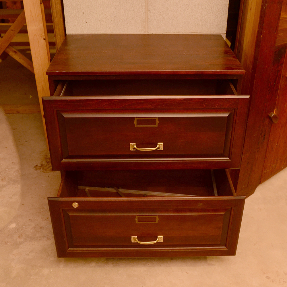 Black Cherry Filing Cabinet
