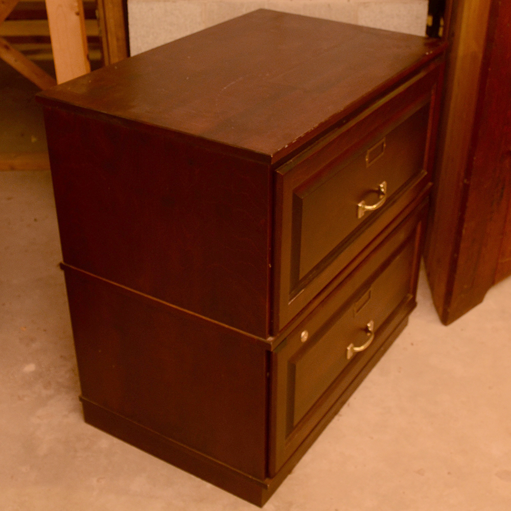Black Cherry Filing Cabinet