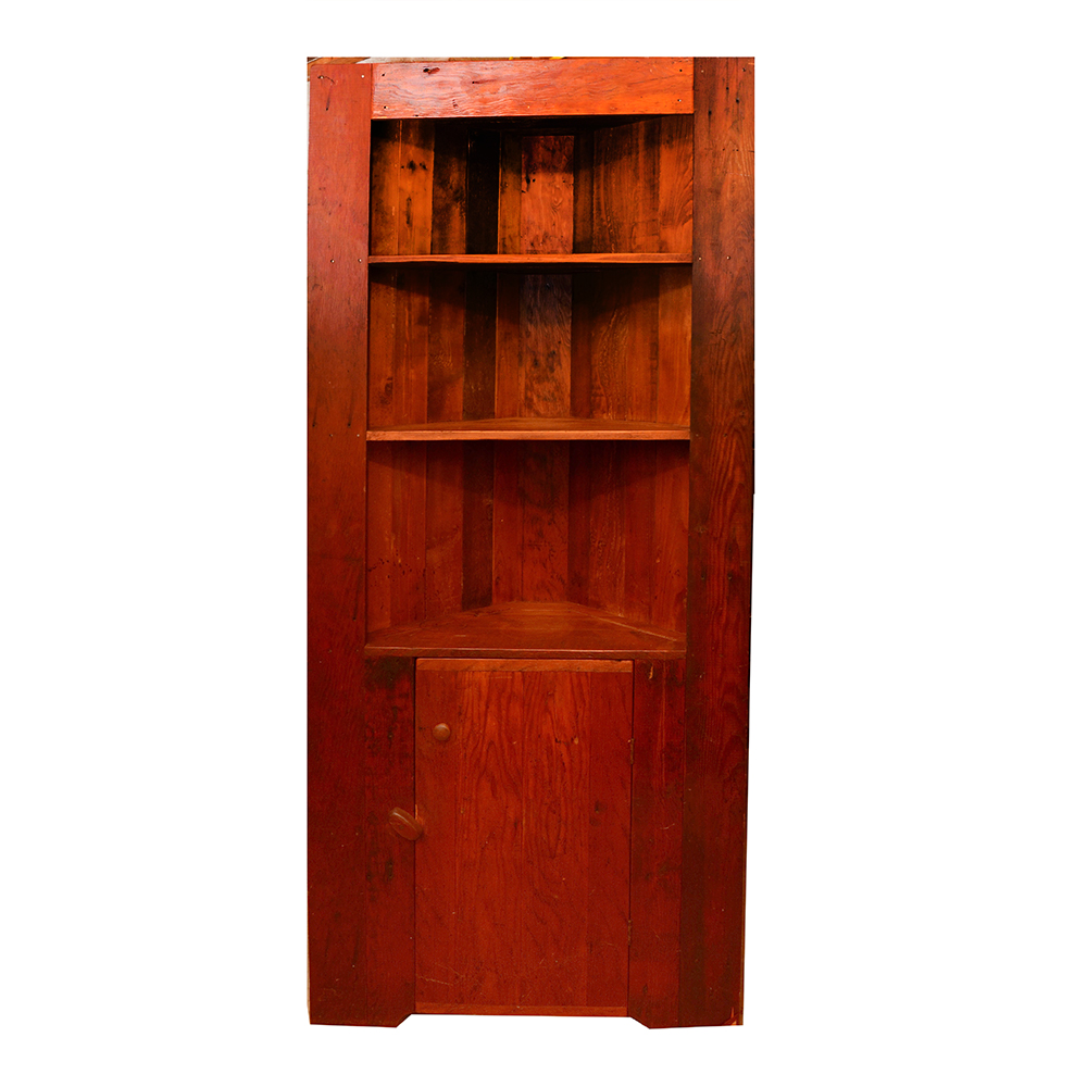 Pine Corner Cabinet