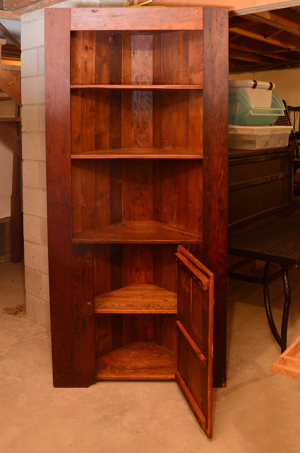 Pine Corner Cabinet