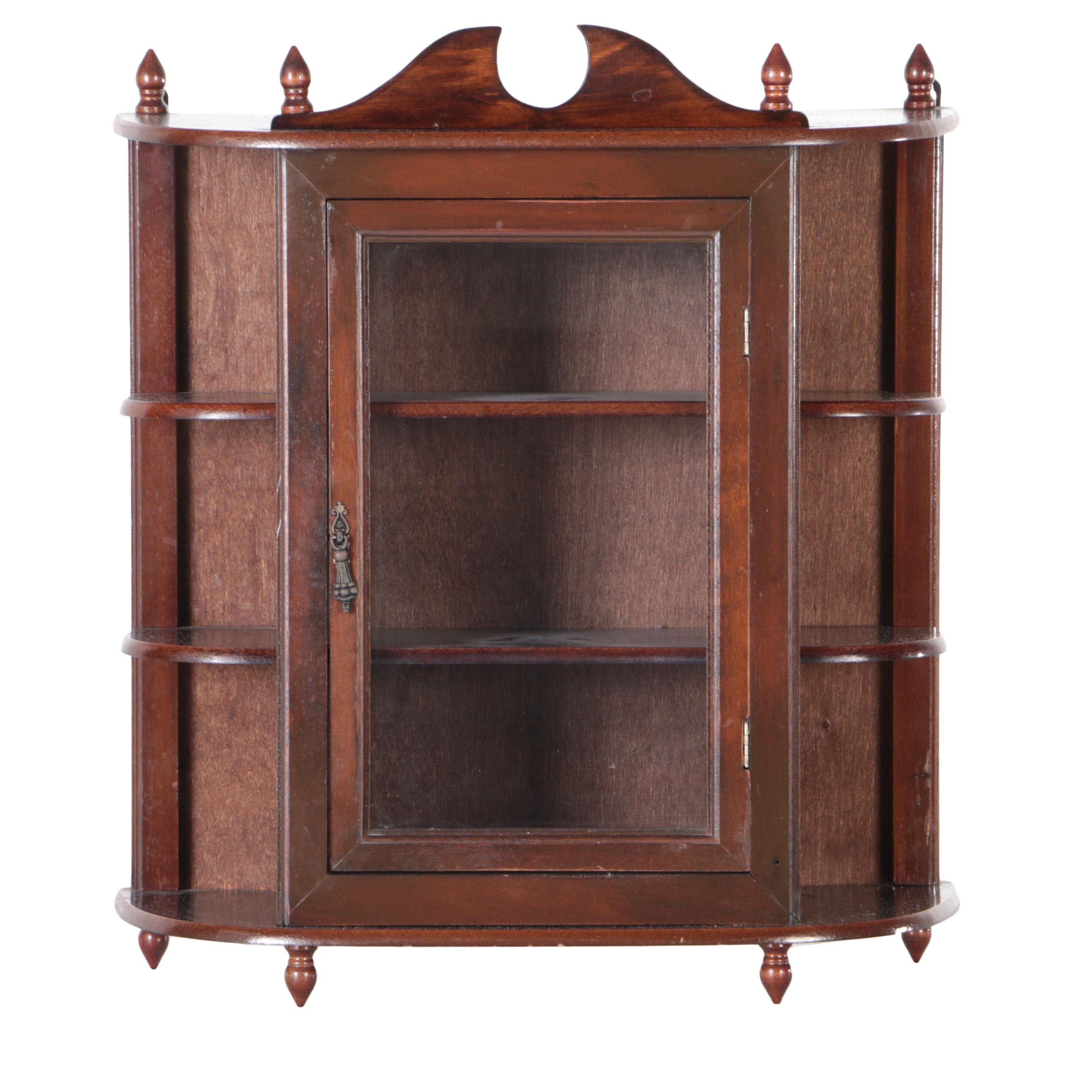 Wall Mount Wooden Display Cabinet