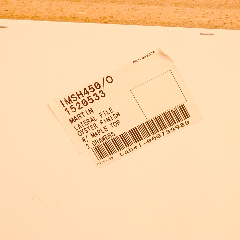 Martin Furniture Maple and Painted Wood Two Lateral File