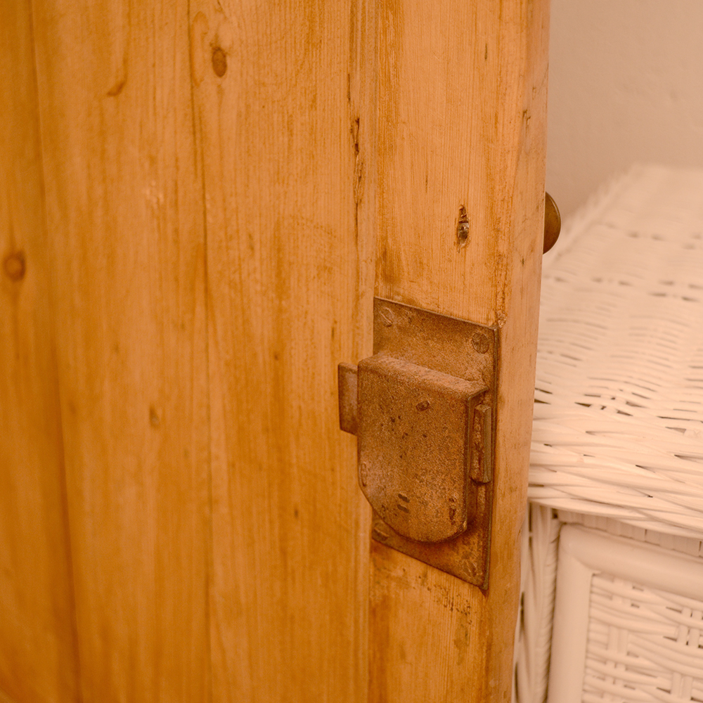 Antique Pine Corner Cabinet