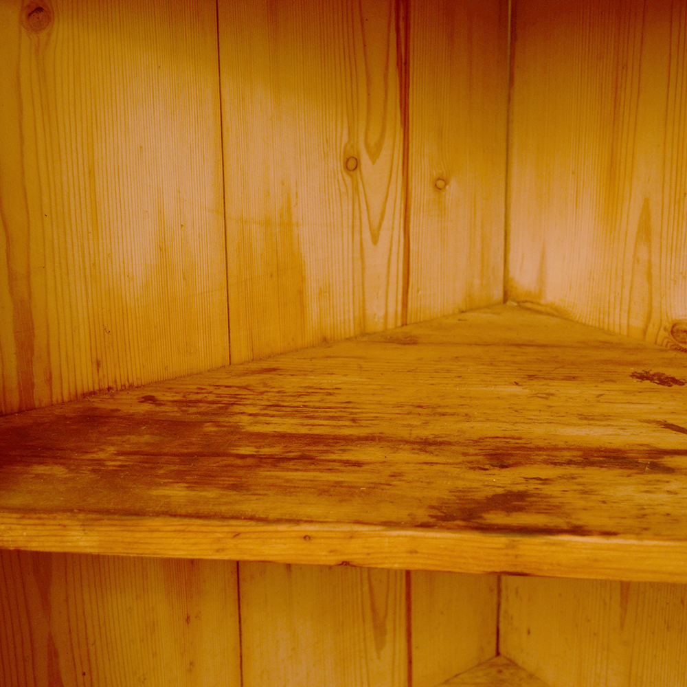 Antique Pine Corner Cabinet