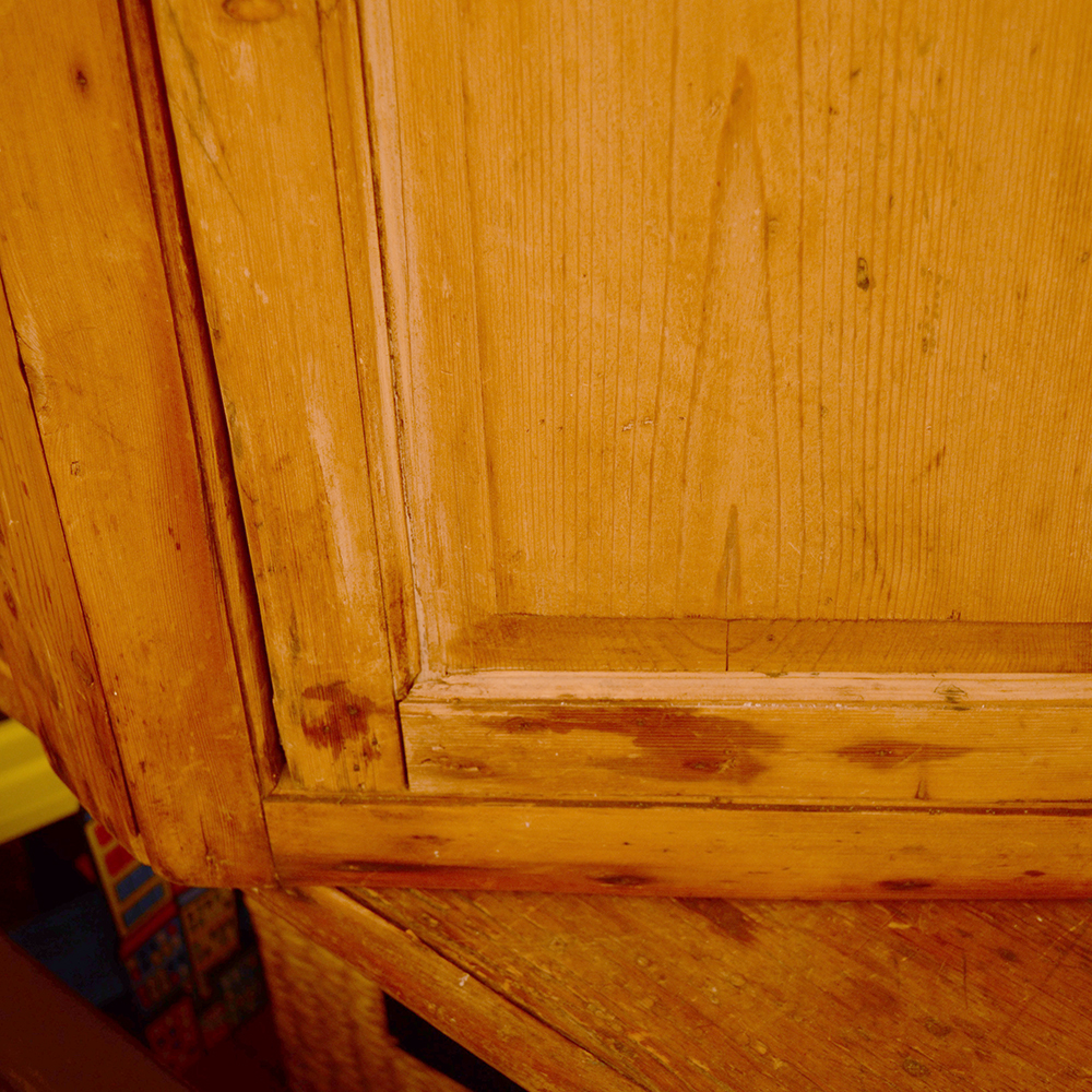 Antique Pine Corner Cabinet
