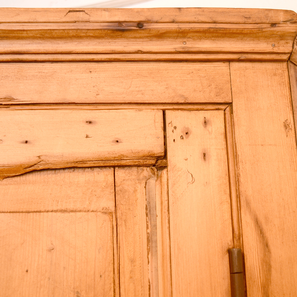 Antique Pine Corner Cabinet