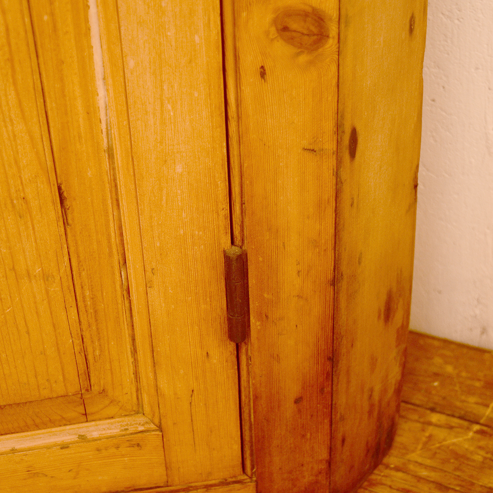 Antique Pine Corner Cabinet