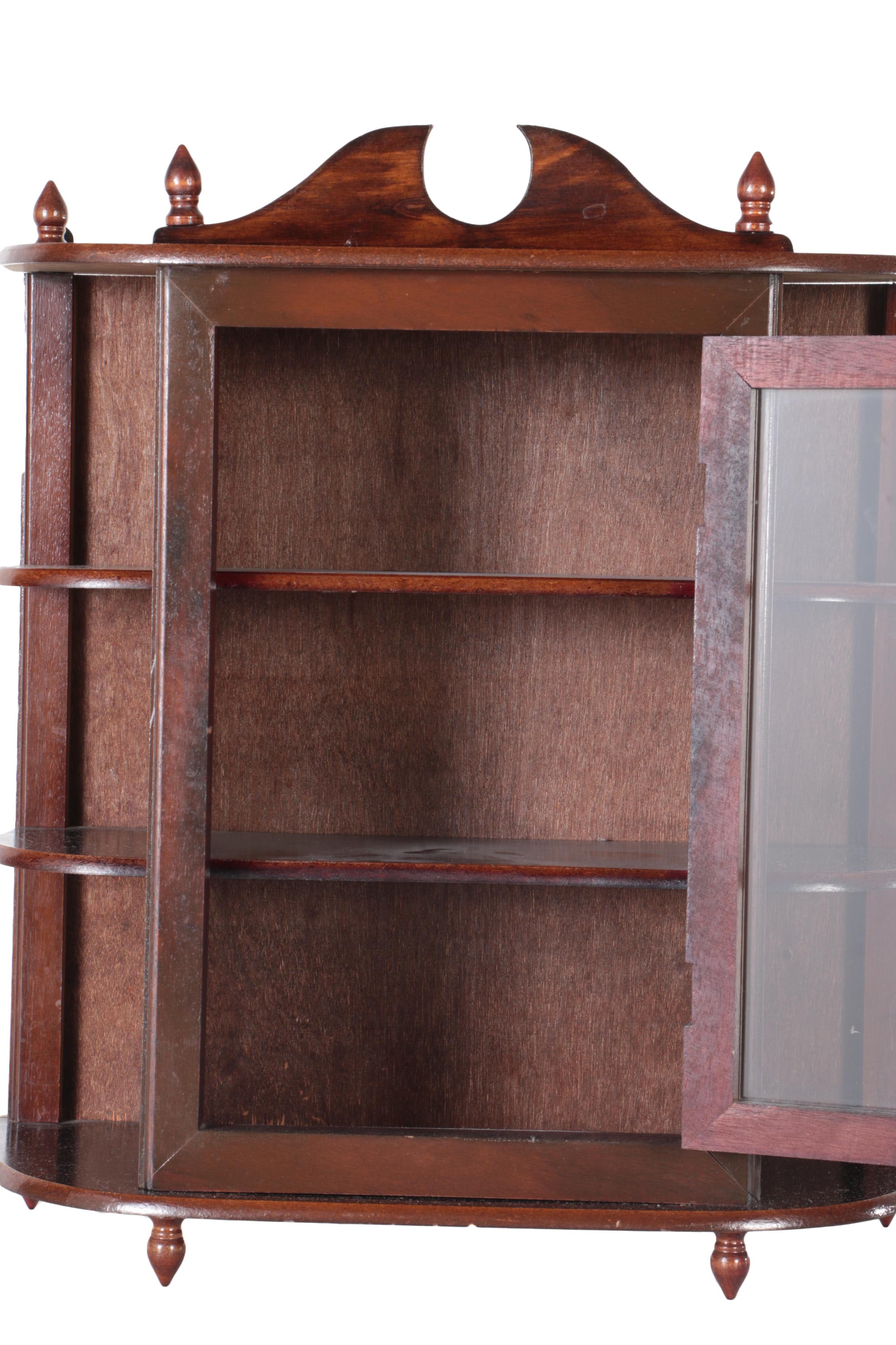 Wall Mount Wooden Display Cabinet