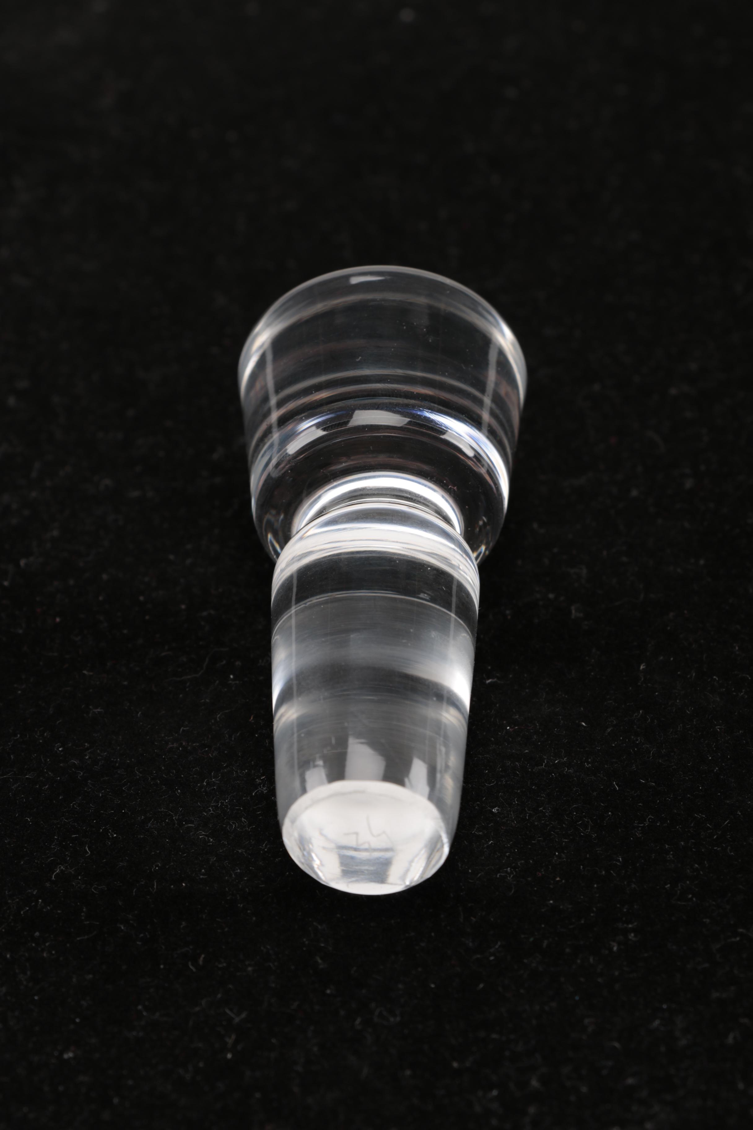 Contemporary Style Glass Decanter With Glasses