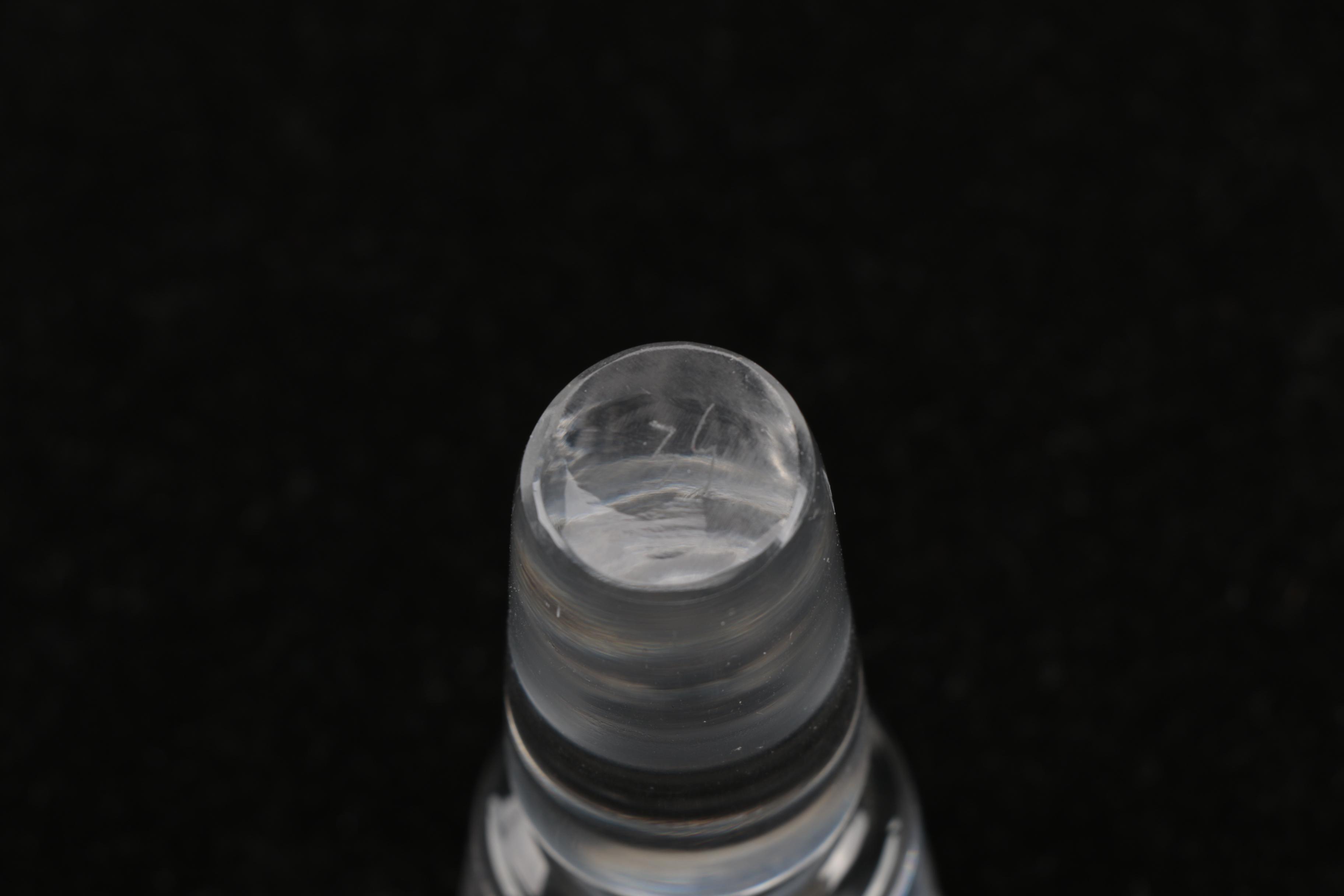 Contemporary Style Glass Decanter With Glasses