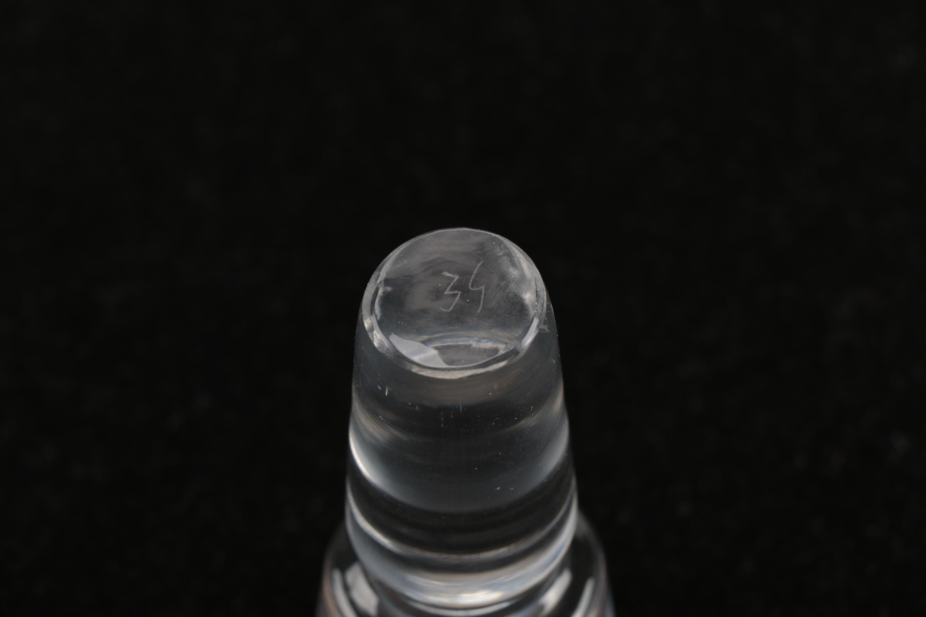 Contemporary Style Glass Decanter With Glasses