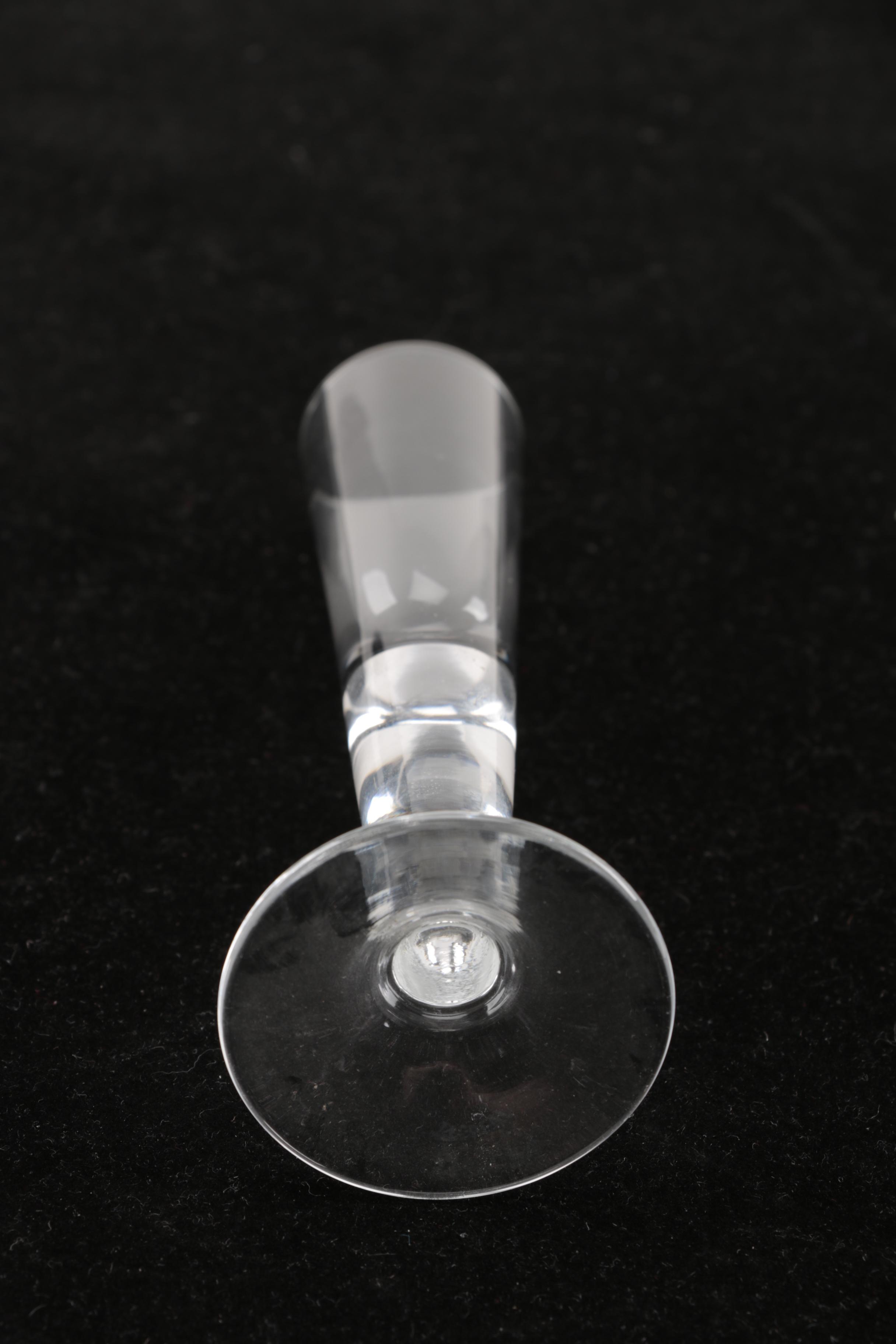 Contemporary Style Glass Decanter With Glasses