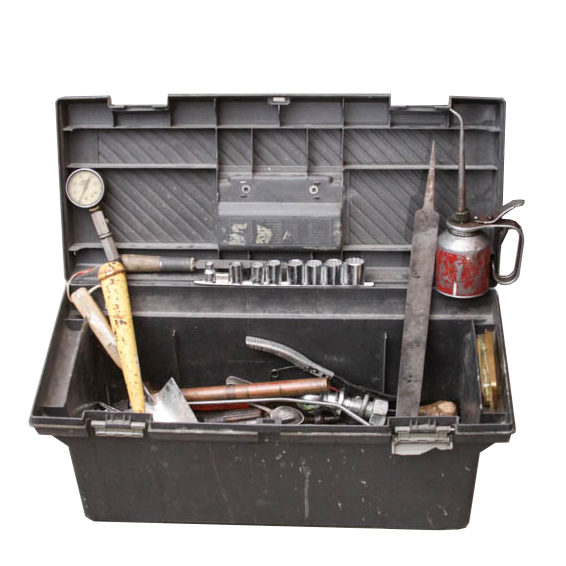 Rubbermaid Toolbox with Tools