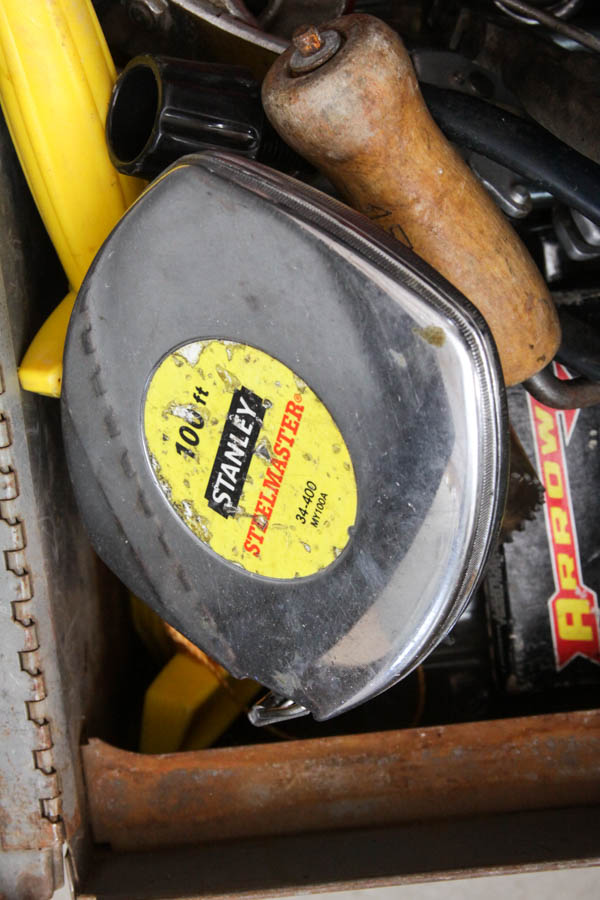 Two Metal Toolboxes with Tools