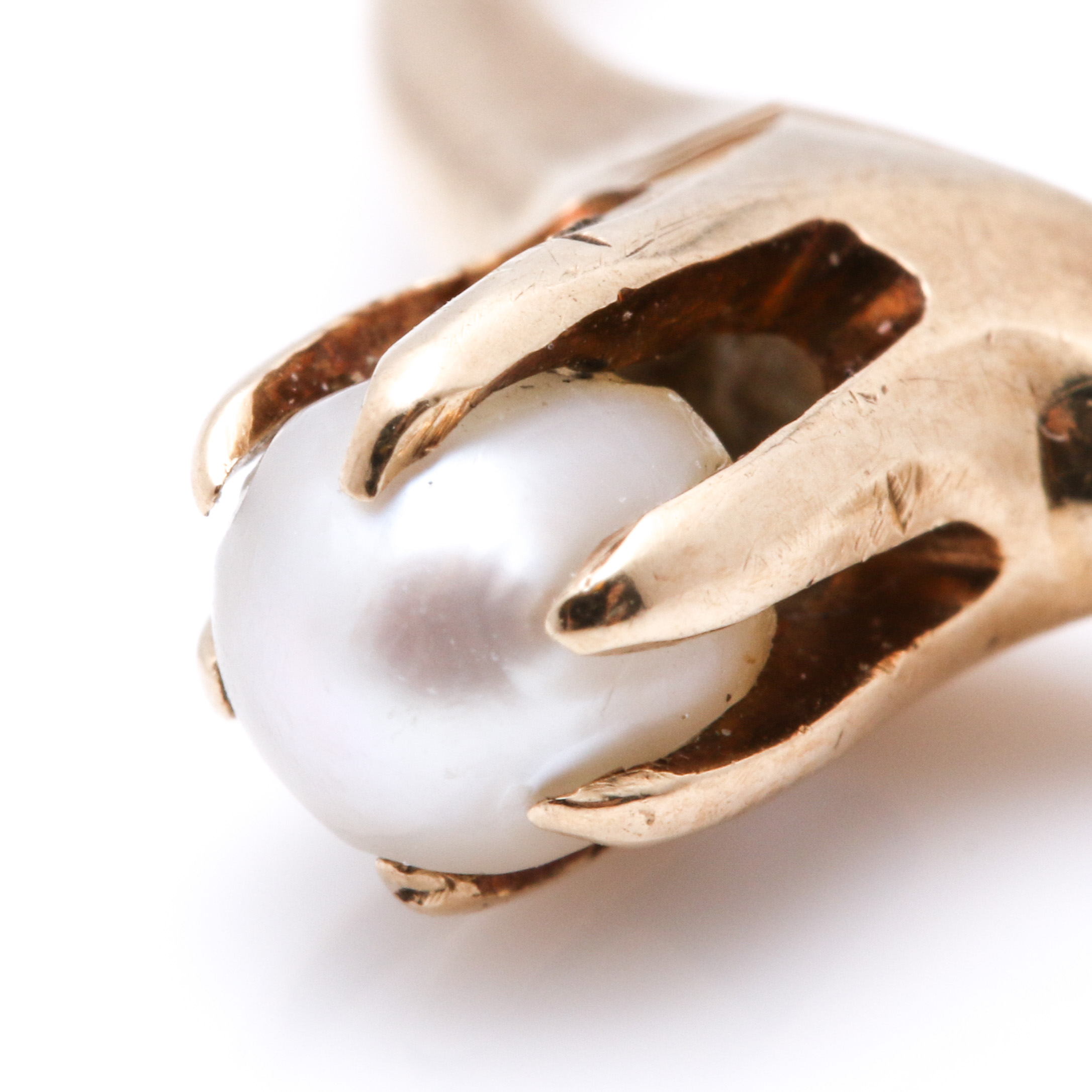 14K Yellow Gold Pearl Ring