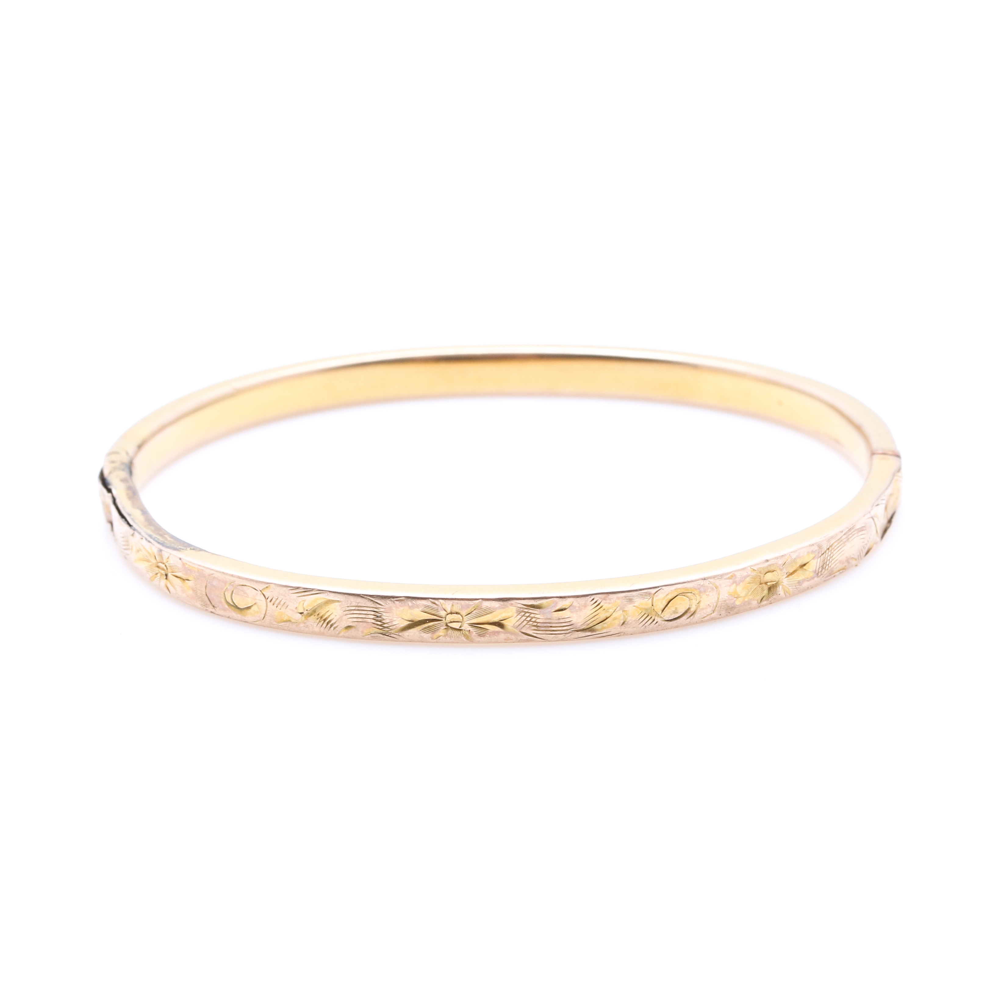 10K Yellow Gold Baby Bangle Bracelet