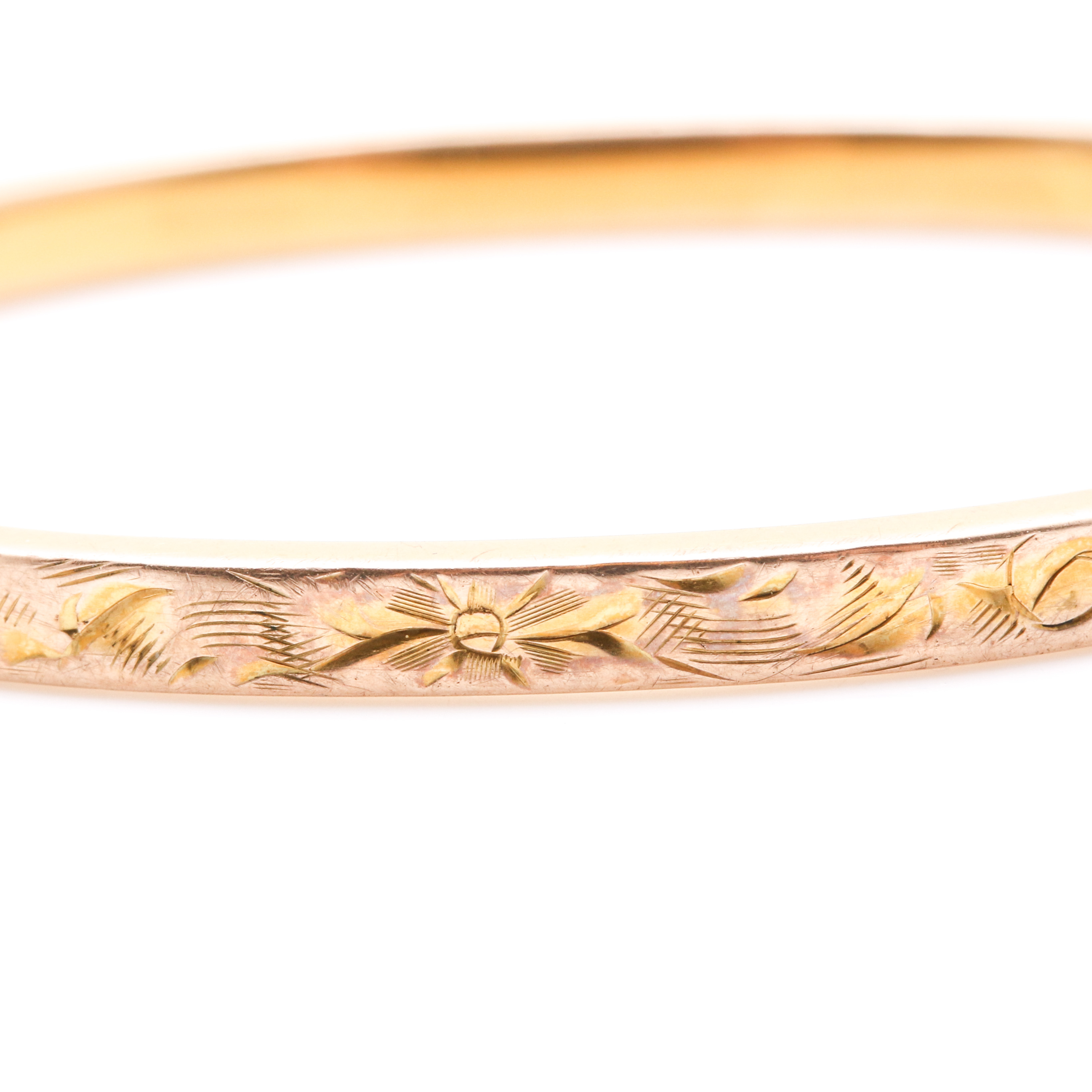 10K Yellow Gold Baby Bangle Bracelet