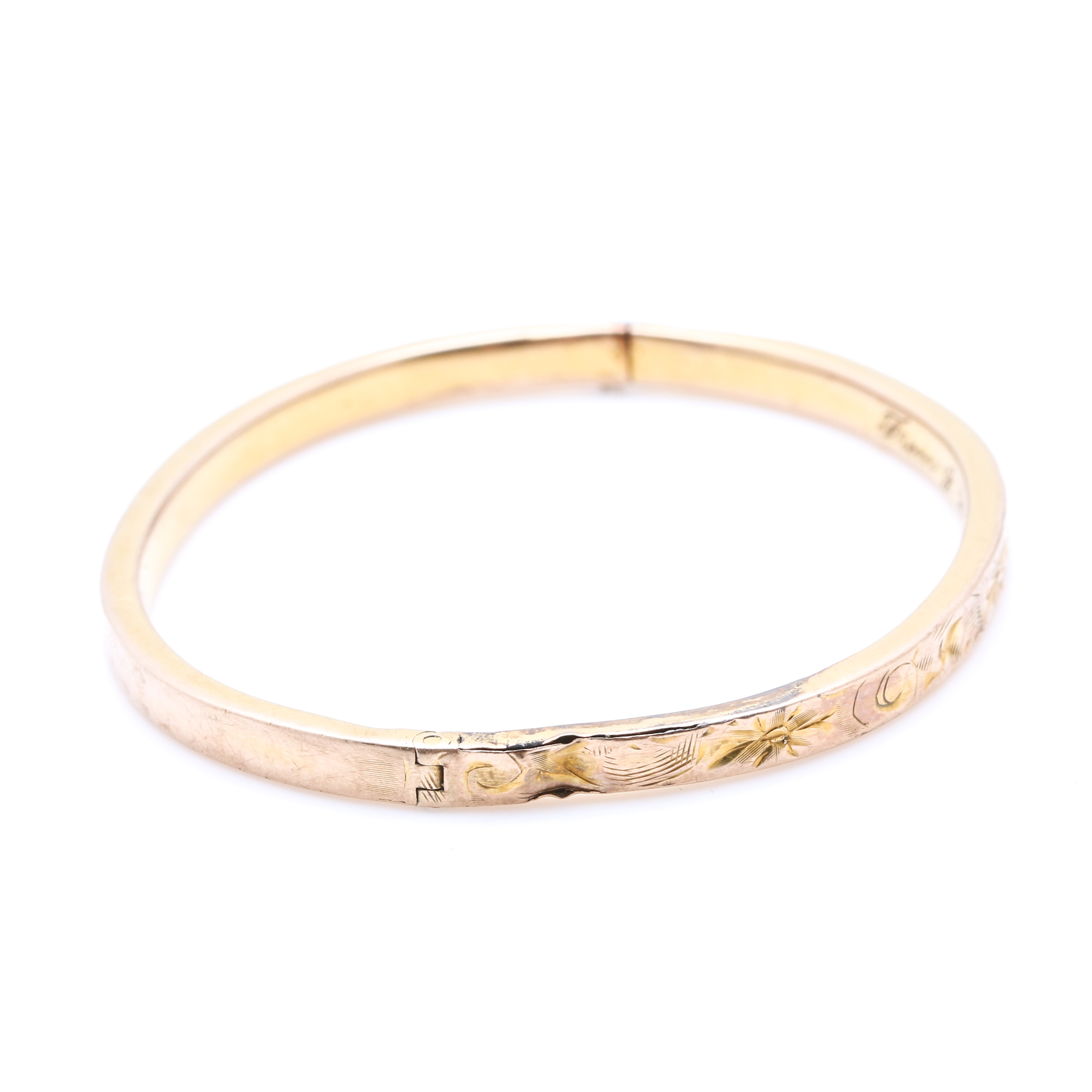 10K Yellow Gold Baby Bangle Bracelet
