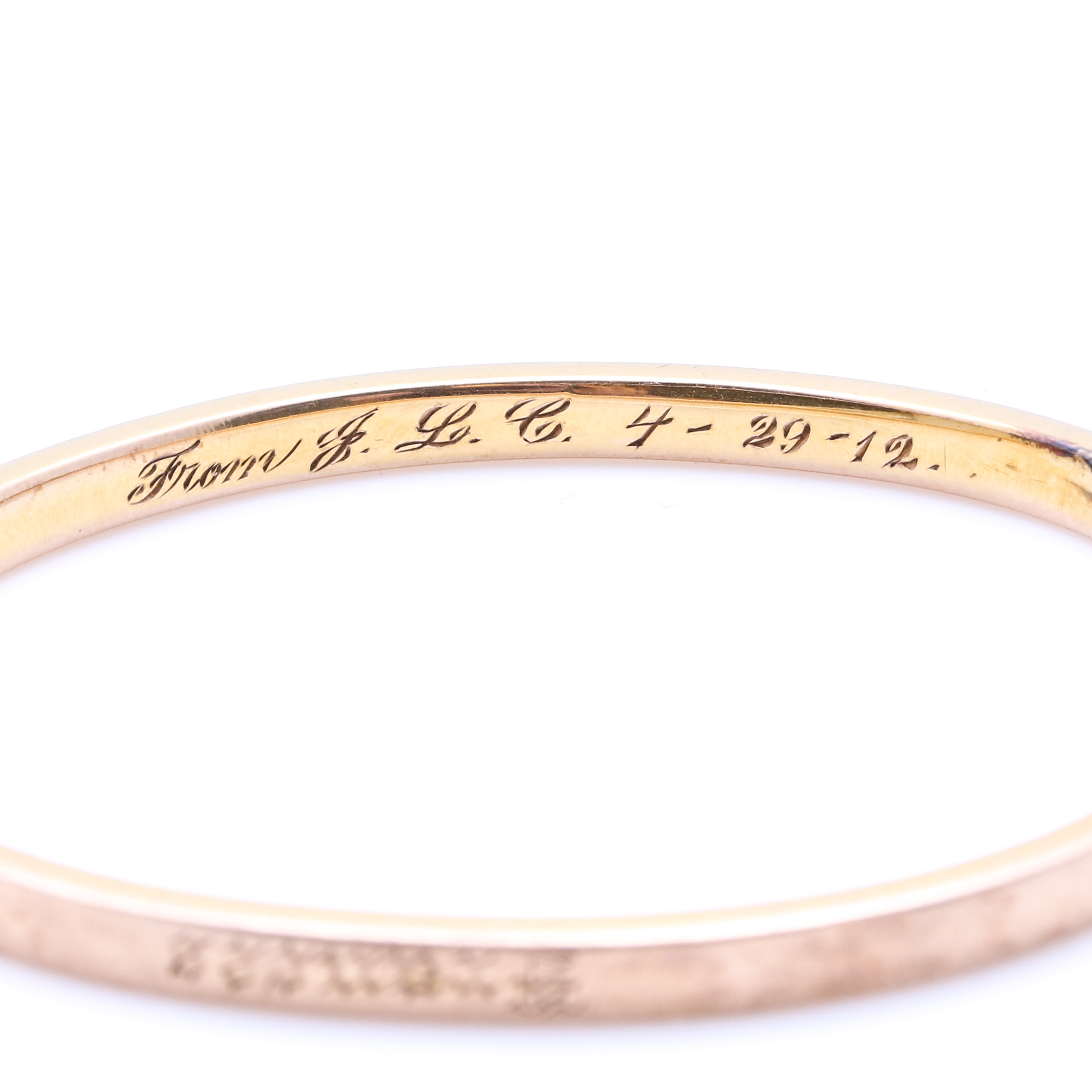 10K Yellow Gold Baby Bangle Bracelet