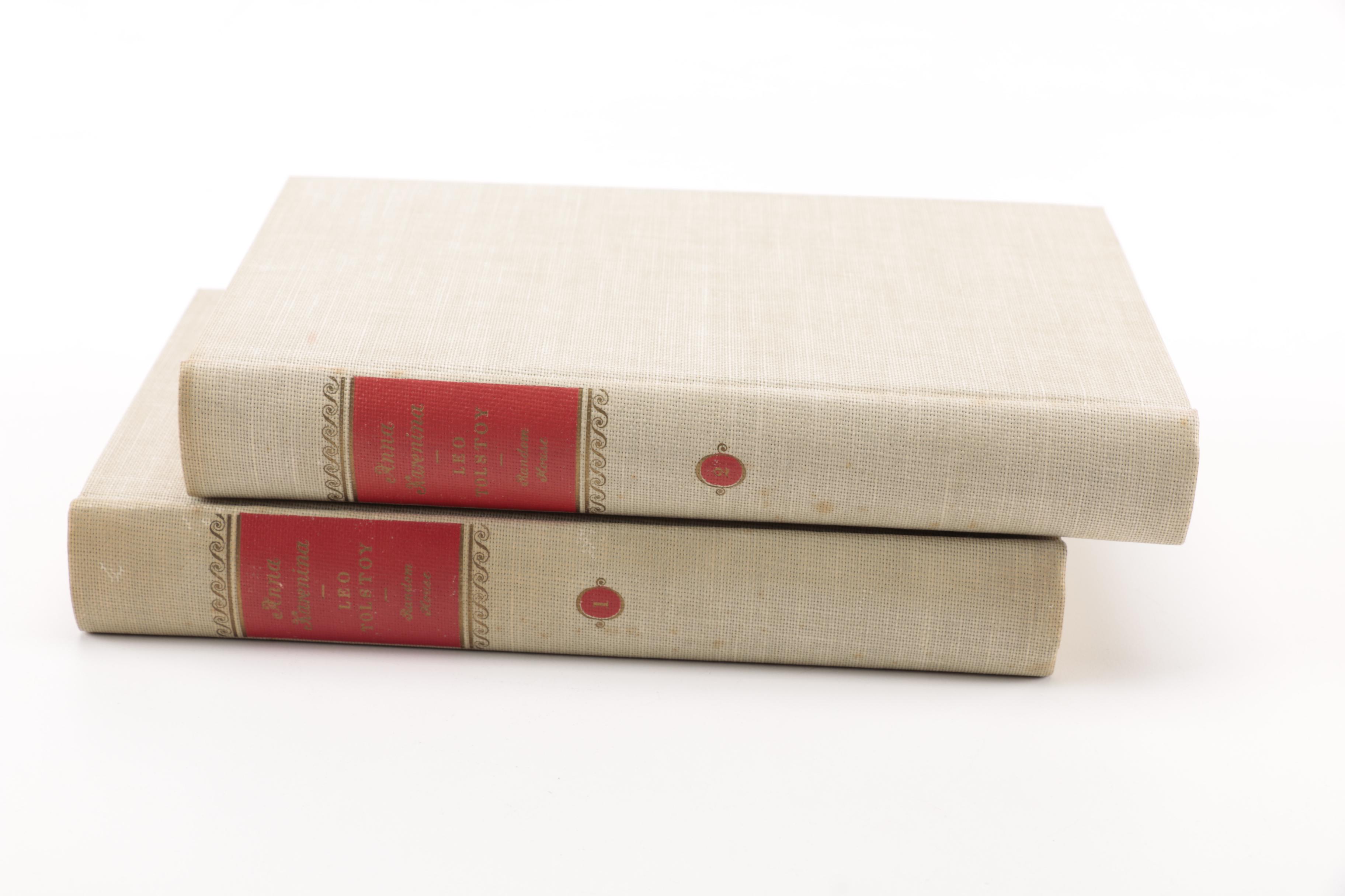1939 Two-Volume "Anna Karenina" by Leo Tolstoy