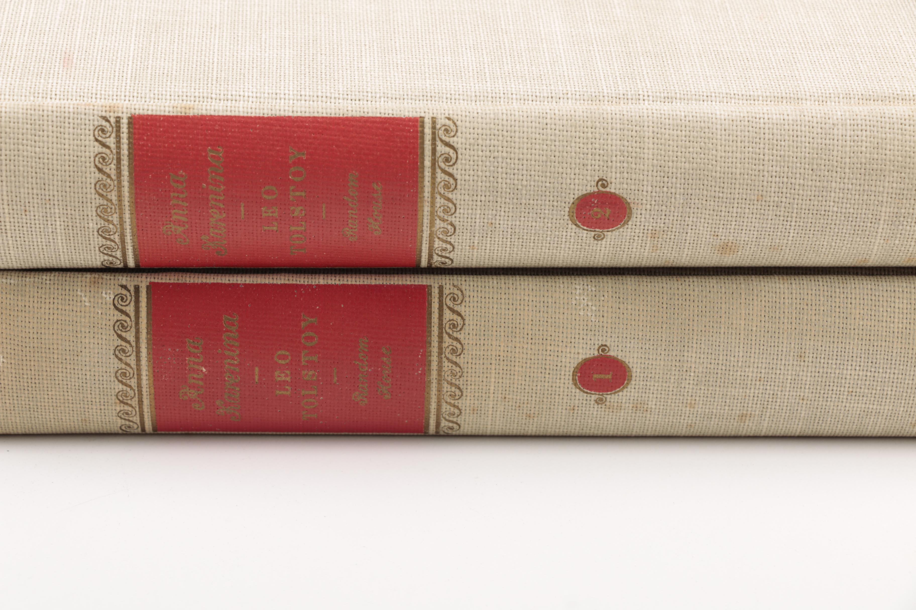 1939 Two-Volume "Anna Karenina" by Leo Tolstoy
