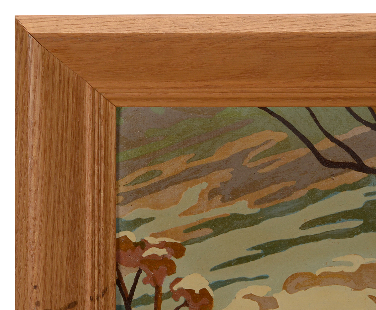 Original Mid-Century Color-By-Number Oil on Canvas Board