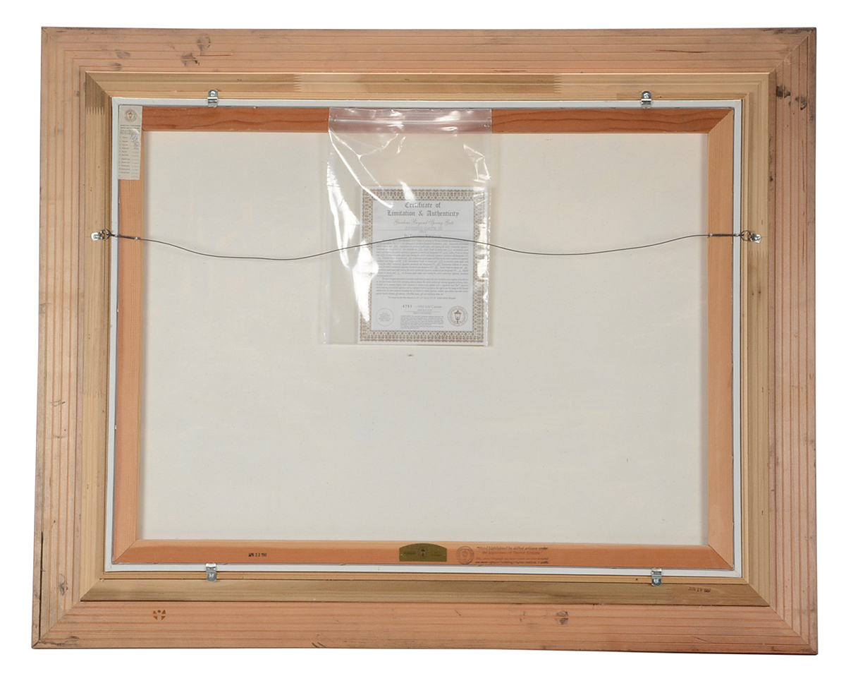 Thomas Kinkade Signed Limited Edition Hand-Embellished Offset Lithograph "Spring Gate III"