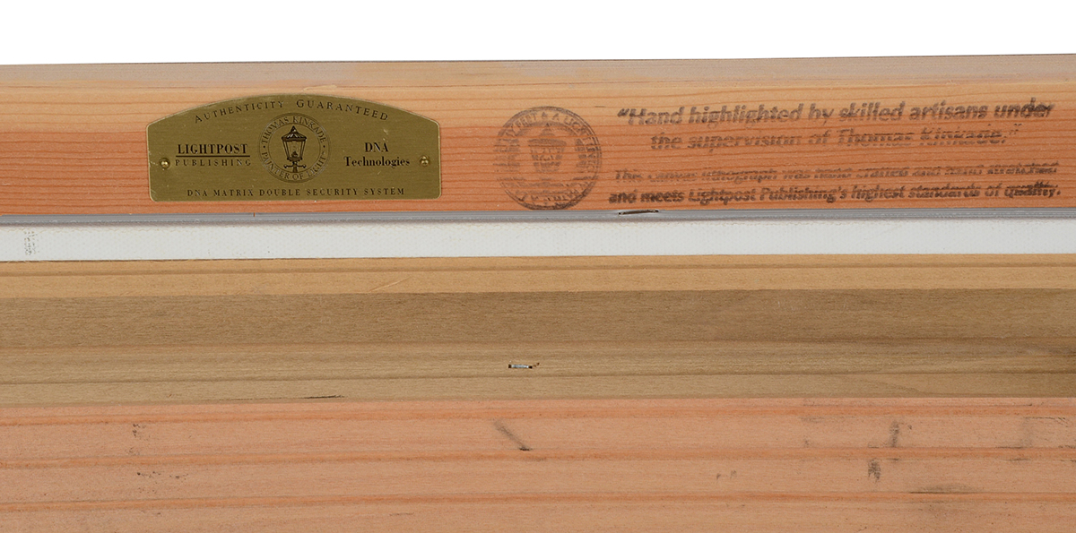 Thomas Kinkade Signed Limited Edition Hand-Embellished Offset Lithograph "Spring Gate III"