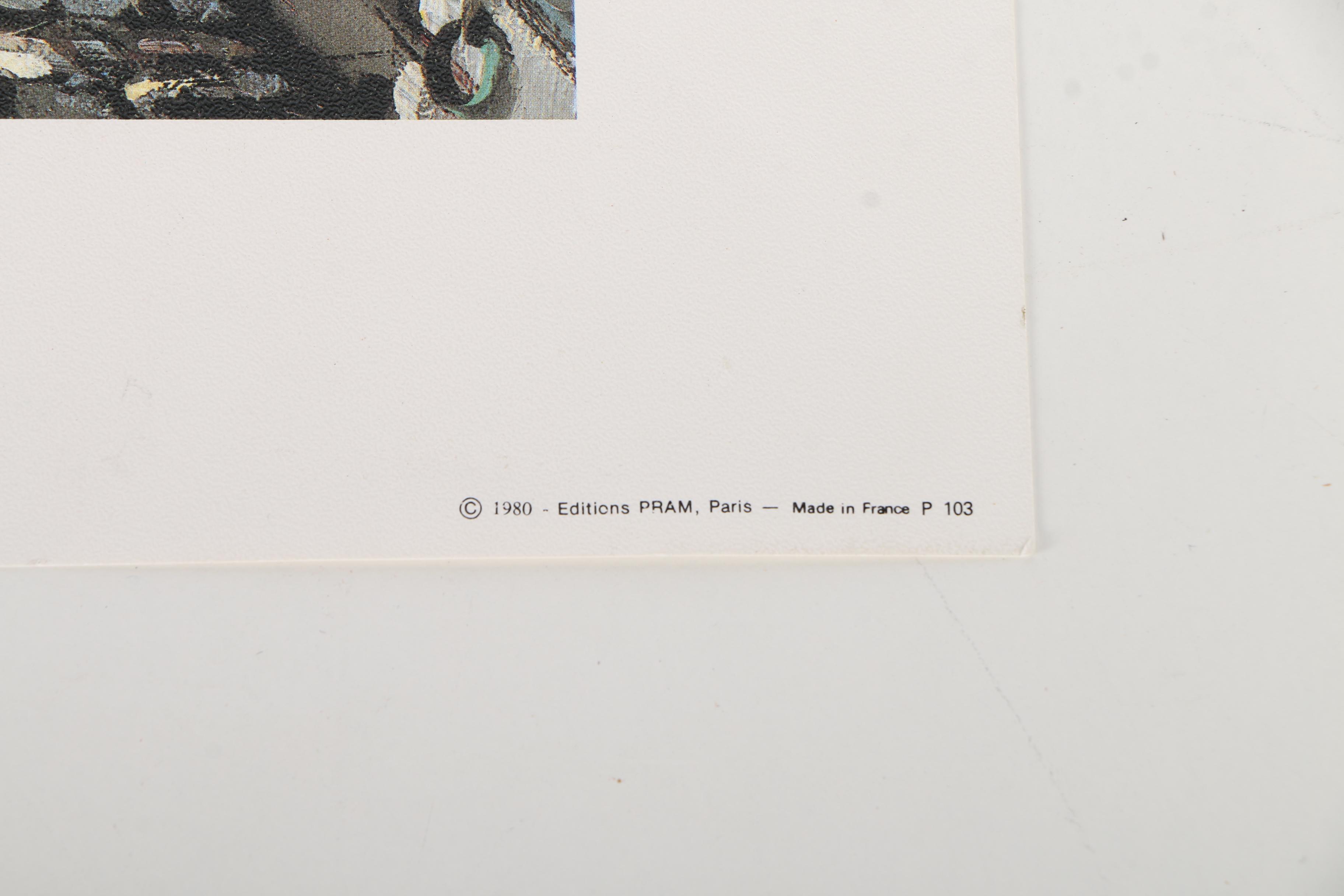 Offset Lithograph After Jacques Chardon's Painting "Pont Alexandre III et Tour Eiffel"