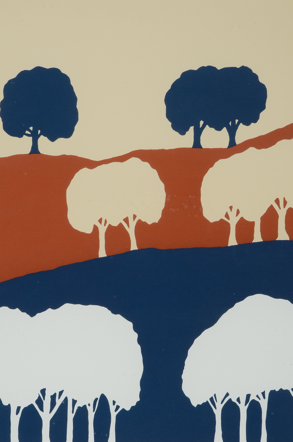 Booth Signed Limited Edition Serigraph "Hill Country"