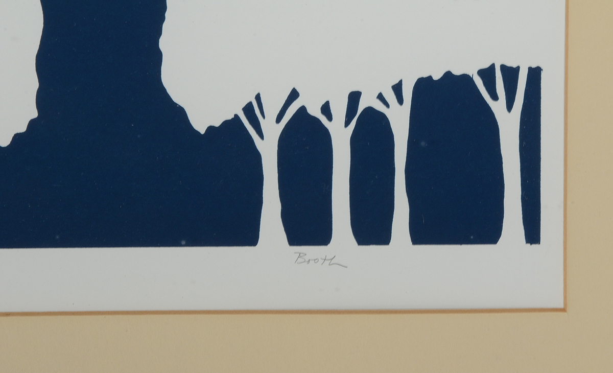 Booth Signed Limited Edition Serigraph "Hill Country"