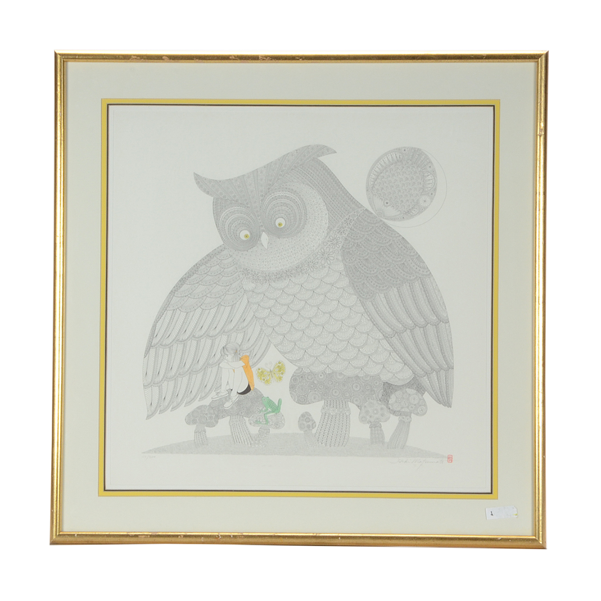 Ikki Matsumoto Signed Limited Edition Lithograph with Hand-Colored Details