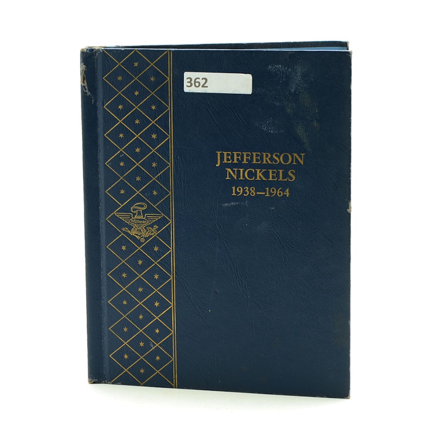 Jefferson Nickels With Whitman Folder