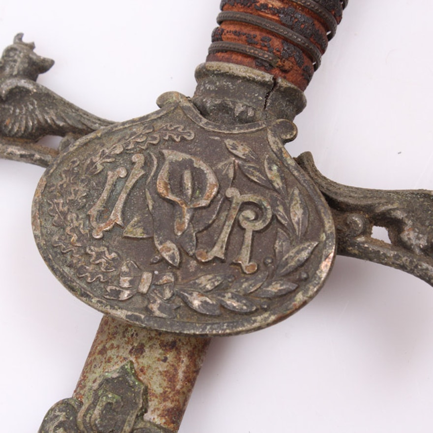 Antique Knights of Pythias Ceremonial Sword