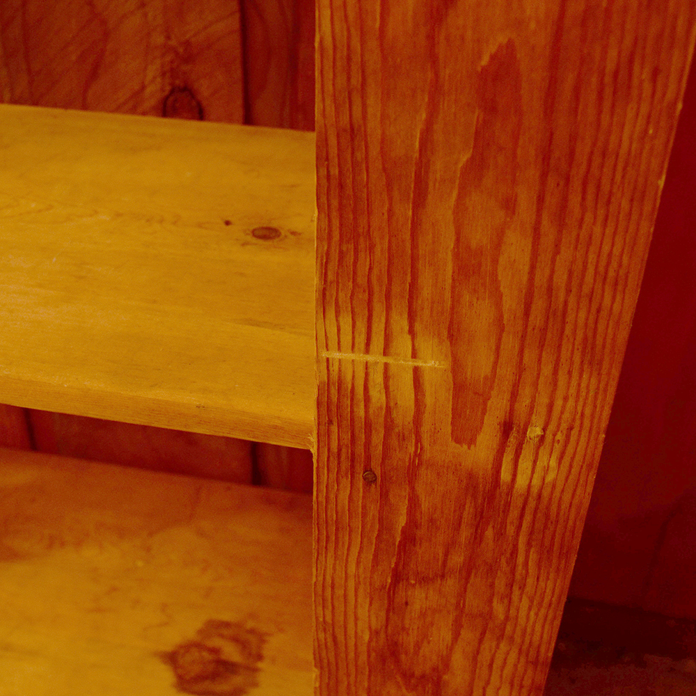 Vintage Handmade Pine Shelves