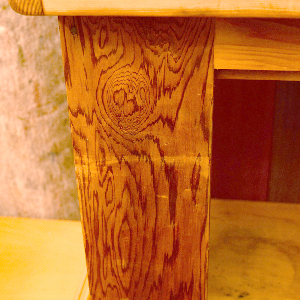 Vintage Handmade Pine Shelves