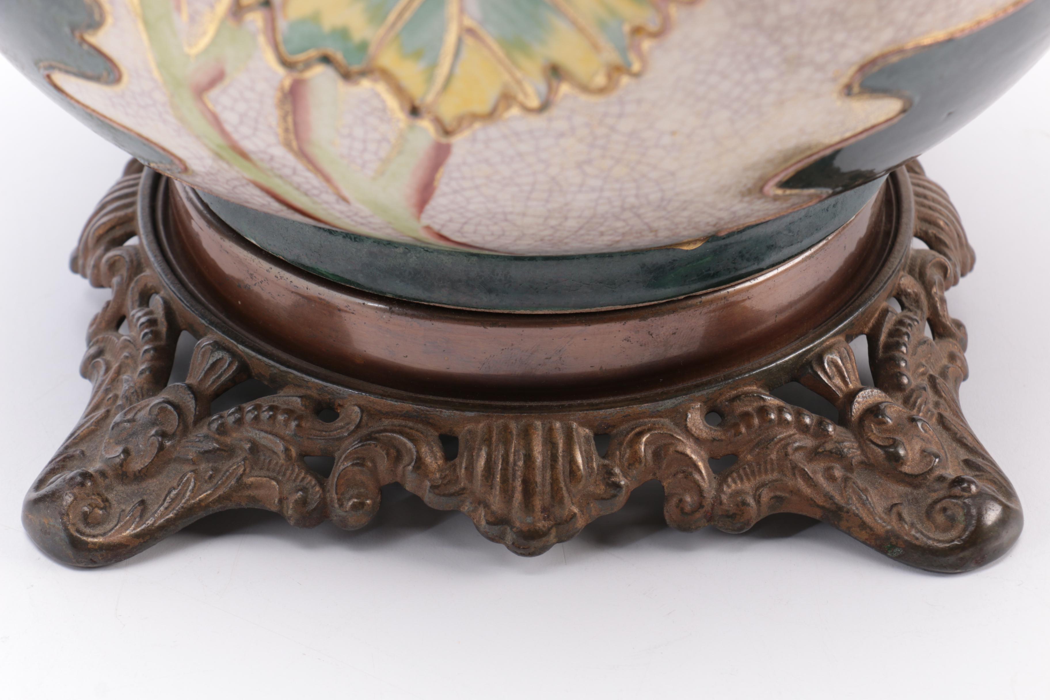 Vintage Japanese Inspired Ceramic Table Lamp