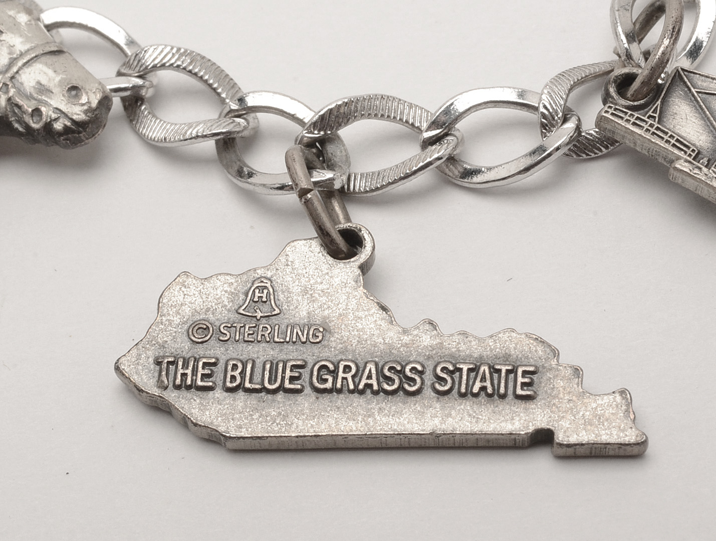 Sterling Silver Kentucky Derby Charm Bracelet