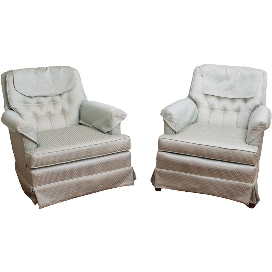 Tufted Upholstered Armchairs